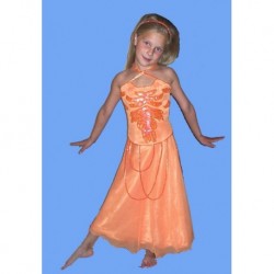 oranžové dětské společenské šaty
