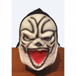 smrtka - plstěná maska   bílá