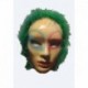 zeleno béžová plastová maska