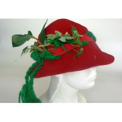 vodnický klobouk červený