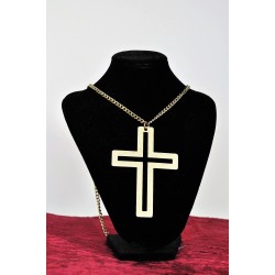 kovový zlatý kříž