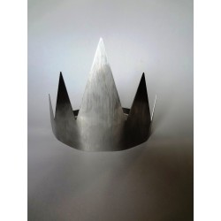 kovová koruna stříbrná  na Poseidona  , Neptuna nebo ledového krále