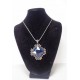 náhrdelník stříbrný s  modrým kamenem