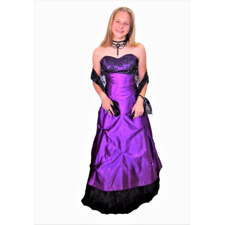 plesové šaty  fialové  vel.38