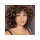 paruka hnědá kudrnatá