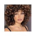 paruka hnědá kudrnatá
