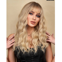 paruka blond dlouhá vlnitá