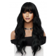 paruka černá dlouhá rovná