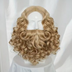 vousy blond kudrnaté